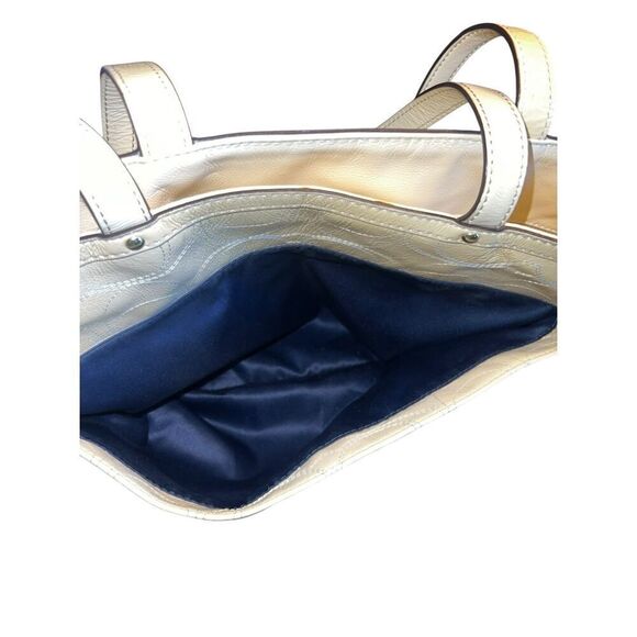 COACH baby Bag pale yellow Patent Leather Signature Travel Tote Baby vintage - Picture 8 of 11